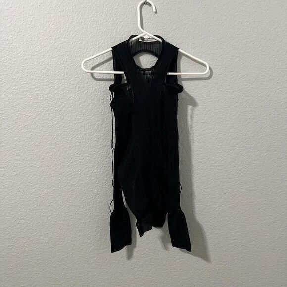 Cecile Bahnsen Mesh Felicia Open Back Long Sleeve Top Size XS/S Avant-garde - Picture 1 of 4